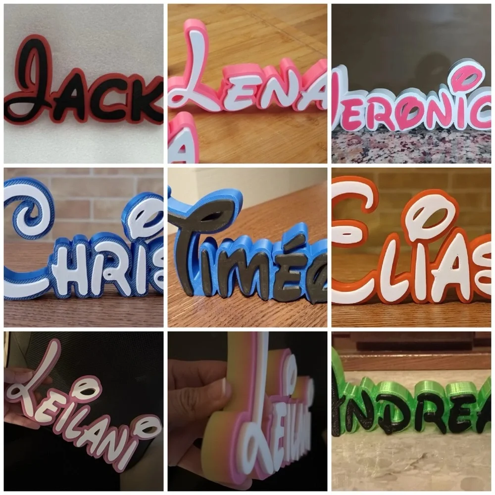 Custom script Name Signs Disney personalized gift newborn child kids room